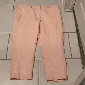 Tommy Hilfiger Pink cropped seersucker size 14 pants